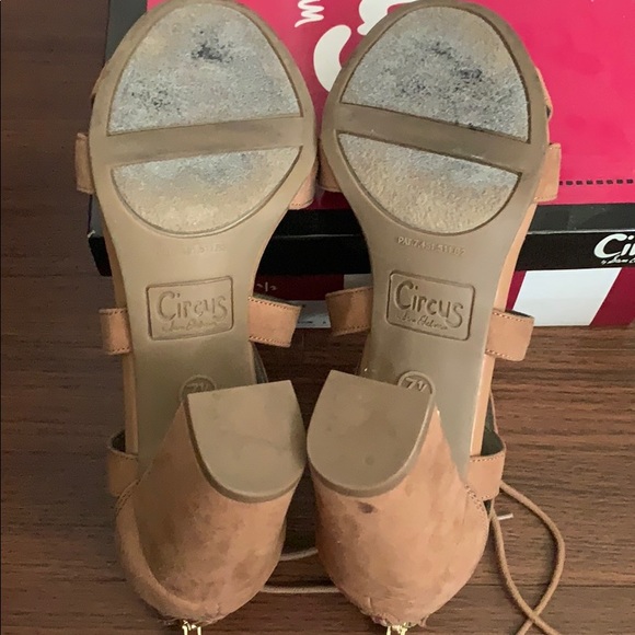Sam Edelman Circus Emilia Tan/Brown size 7.5 heels - Picture 2 of 3
